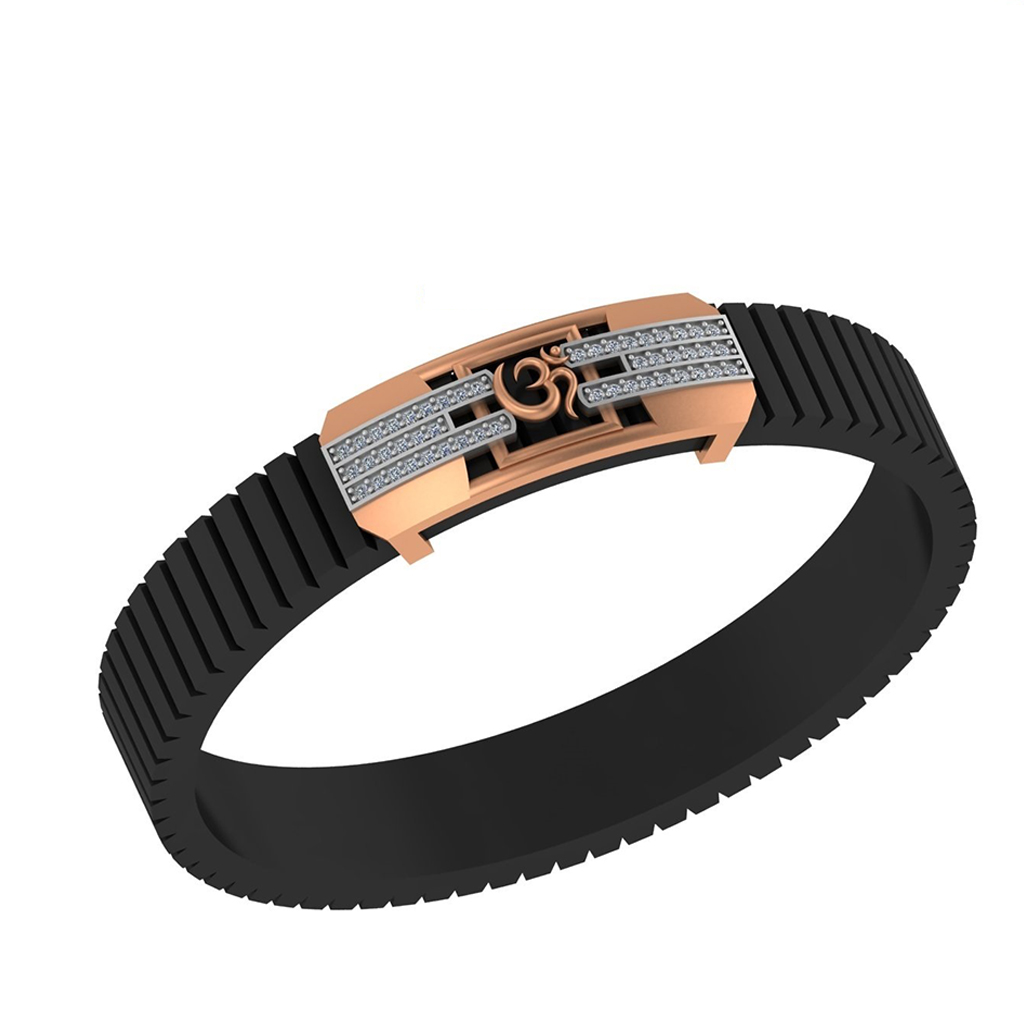 Om Divine Dual-Line Diamond Bracelet