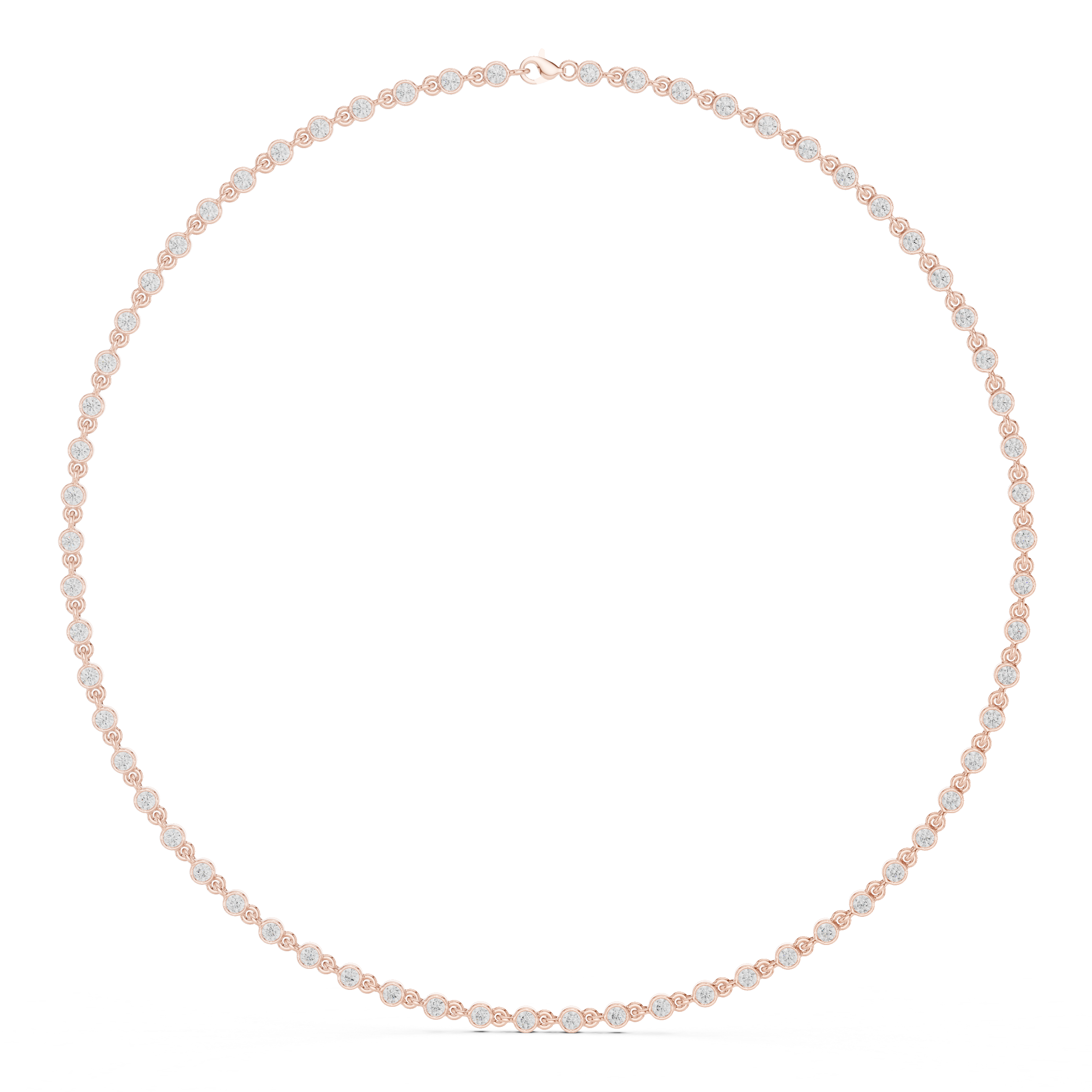 Celestia Bezel Diamond Necklace