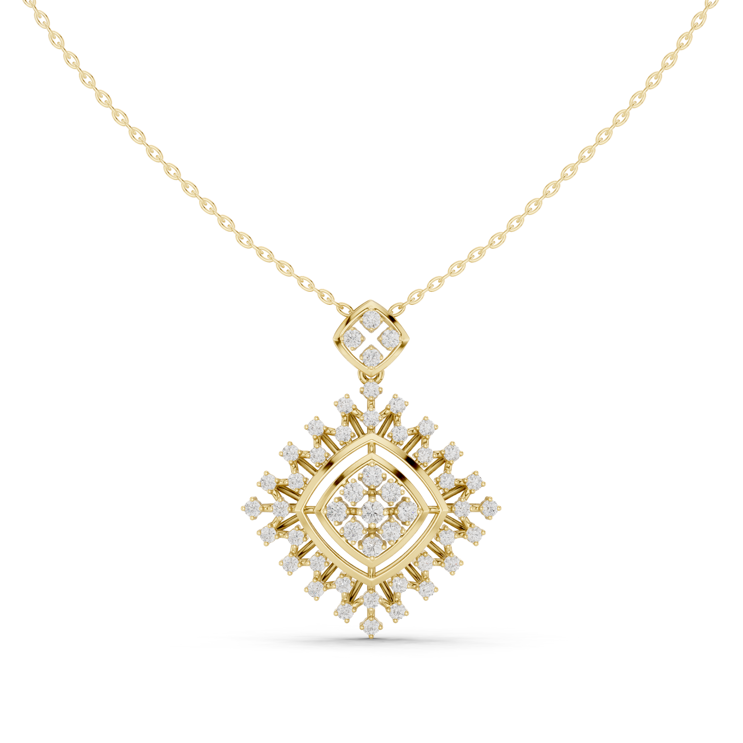 Majestic Radiance Diamond Pendant Necklace