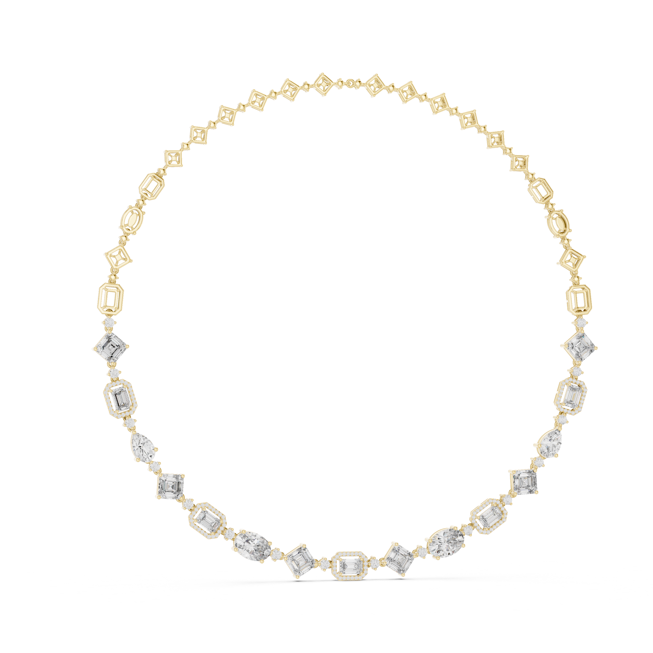 Royal Mosaic Diamond Necklace