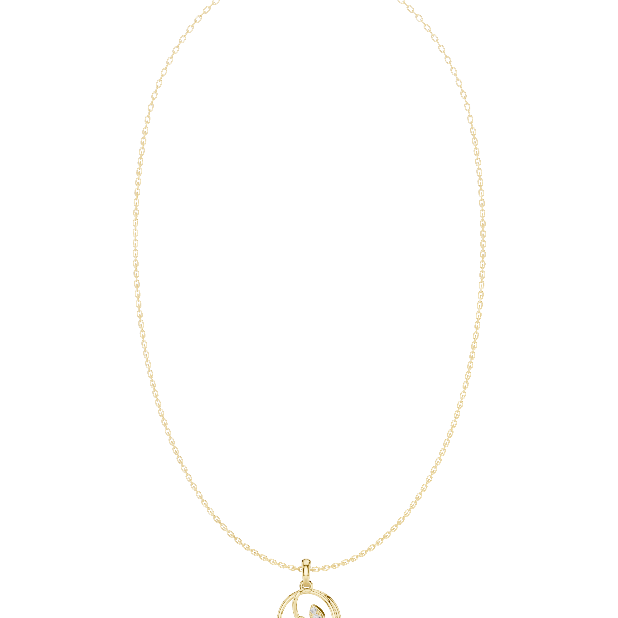 Infinity Twist Rose Gold Pendant Necklace