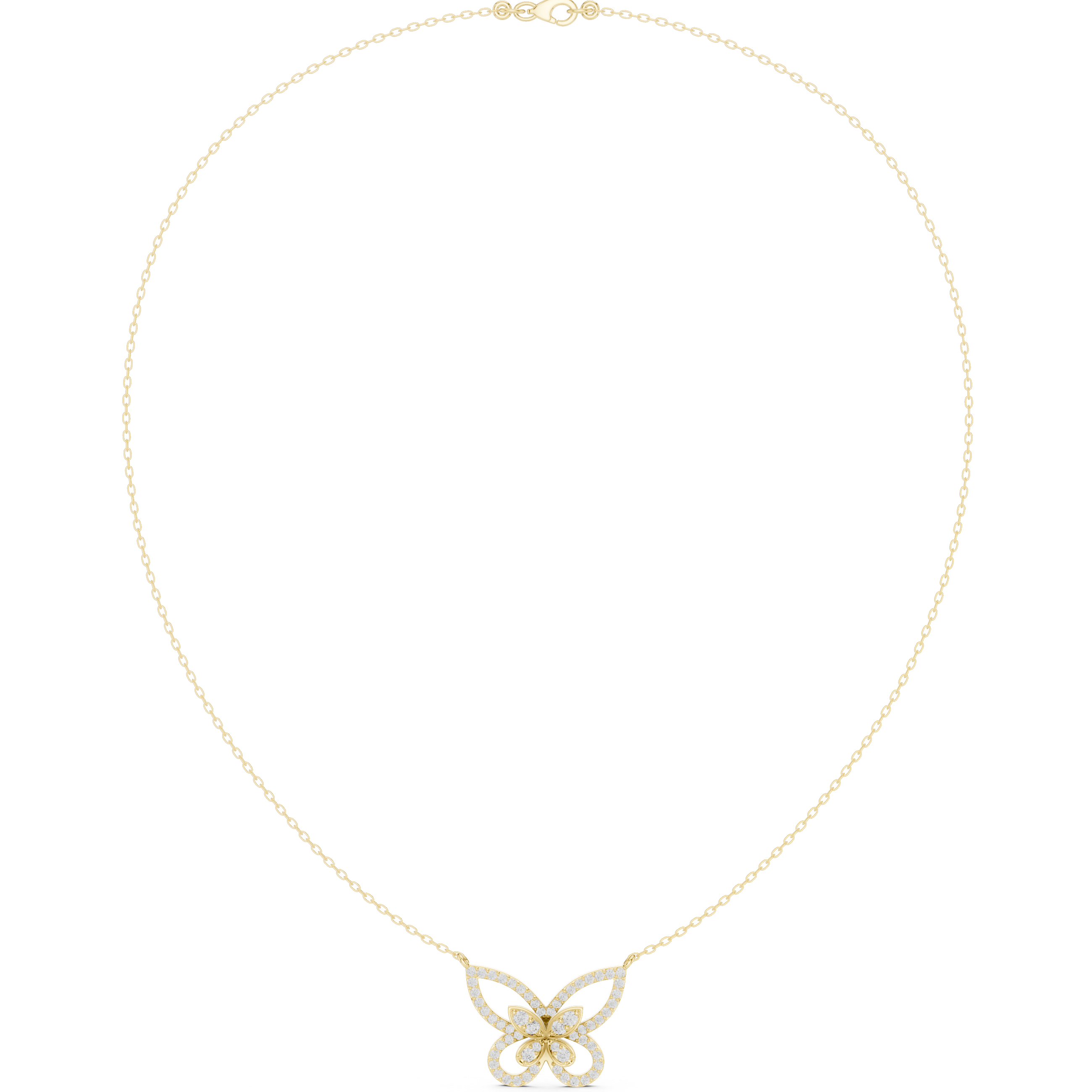 Rosé Butterfly Bloom Necklace