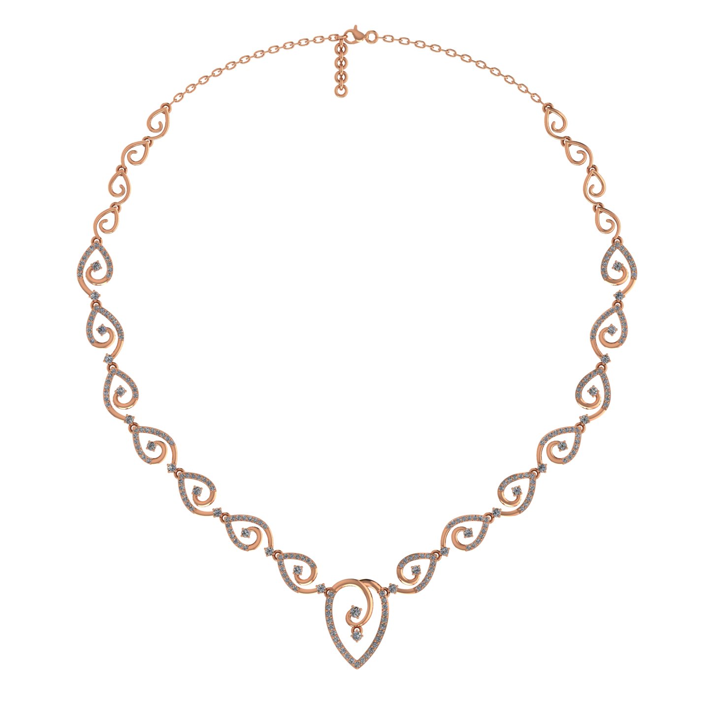 Rosé Whispers of Grace Necklace